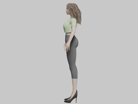 Sweet beautiful woman V30426 Modello 3D
