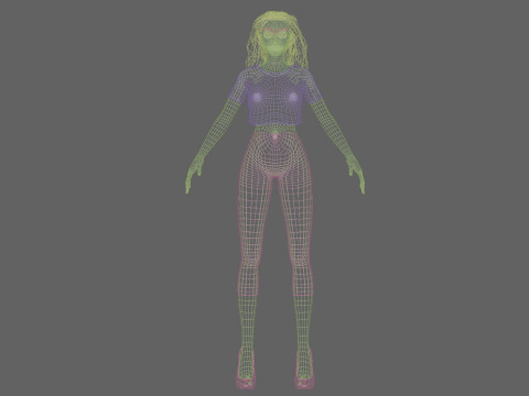 Sweet beautiful woman V30426 Modello 3D