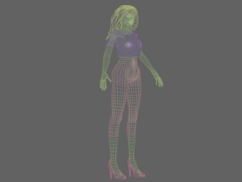 Sweet beautiful woman V30426 Modello 3D