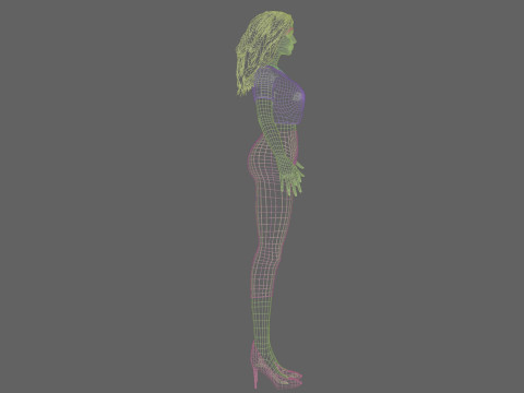 Sweet beautiful woman V30426 Modello 3D