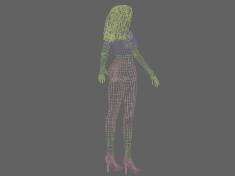 Sweet beautiful woman V30426 Modello 3D