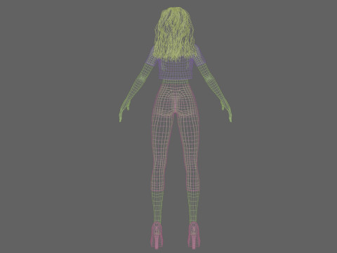 Sweet beautiful woman V30426 Modello 3D