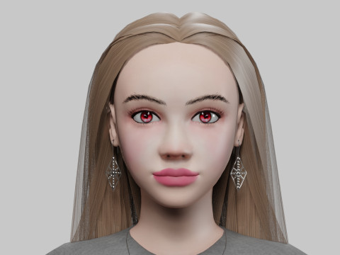 Sweet cute woman V29285 Modelo 3D