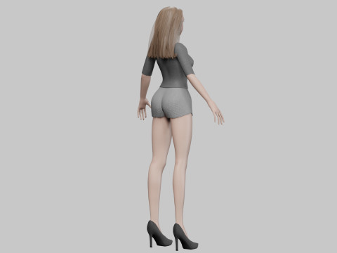 Sweet cute woman V29285 Modelo 3D