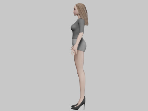 Sweet cute woman V29285 Modelo 3D