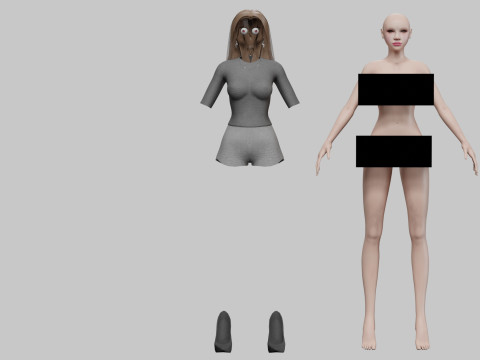 Sweet cute woman V29285 Modelo 3D