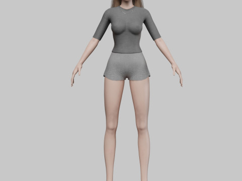 Sweet cute woman V29285 Modelo 3D
