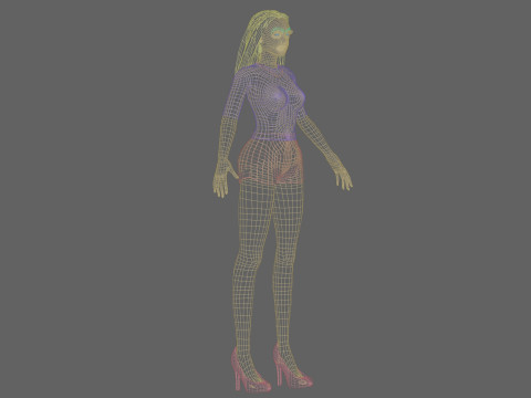 Sweet cute woman V29285 Modelo 3D