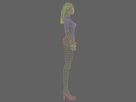Sweet cute woman V29285 3D Model