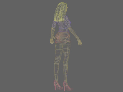 Sweet cute woman V29285 Modelo 3D