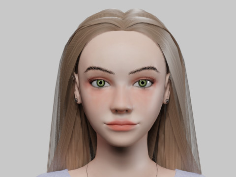 Sweet pretty woman V30393 Modello 3D