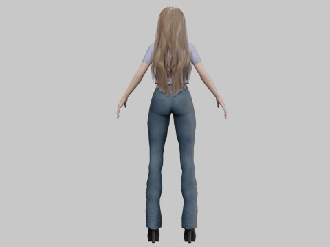 Sweet pretty woman V30393 Modello 3D