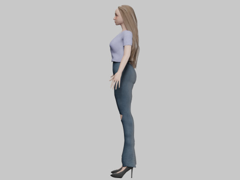 Sweet pretty woman V30393 Modello 3D