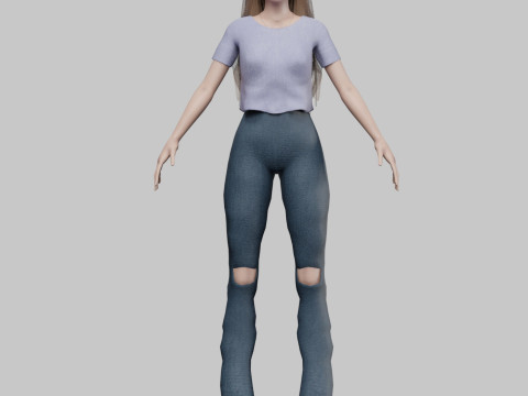 Sweet pretty woman V30393 Modello 3D