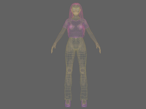 Sweet pretty woman V30393 Modello 3D