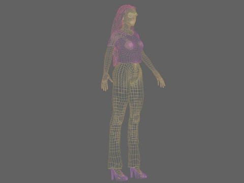 Sweet pretty woman V30393 Modello 3D