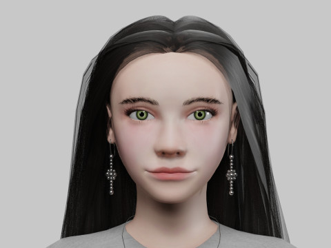 Sweet standard woman V32851 3D Модель