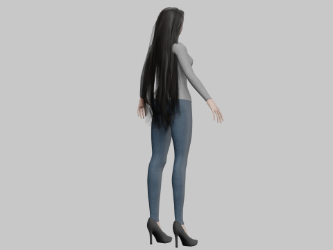 Sweet standard woman V32851 3D Модель