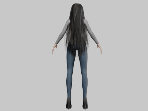 Sweet standard woman V32851 3D Модель