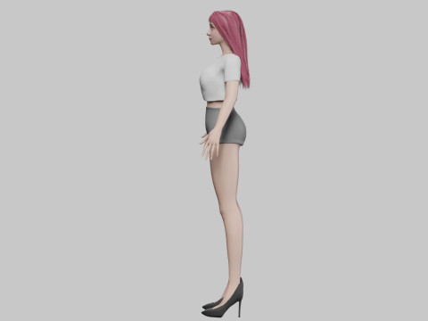 Teen young woman V29864 3D Модель