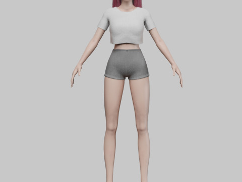 Teen young woman V29864 3D Модель