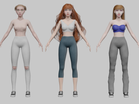 10 Women Collection 3D 模型