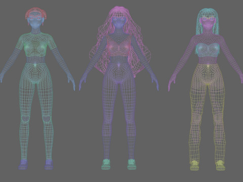 10 Women Collection 3D 模型