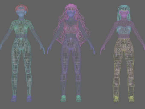 10 Women Collection 3D Model