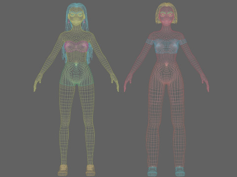 5 Women Collection 3D Модель