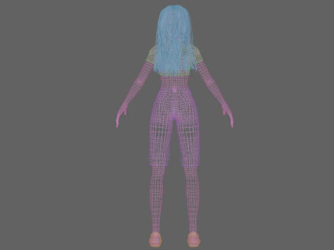 Basic sweet woman 3D Model