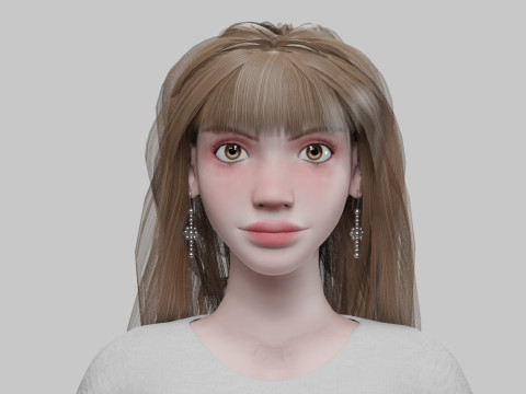 Basic sweet woman Modelo 3D