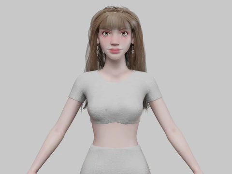 Dolce donna essenziale Modello 3D