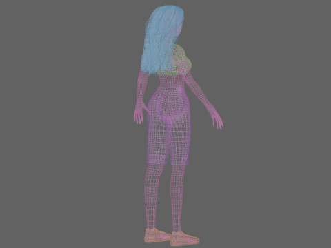 Basic sweet woman Modelo 3D