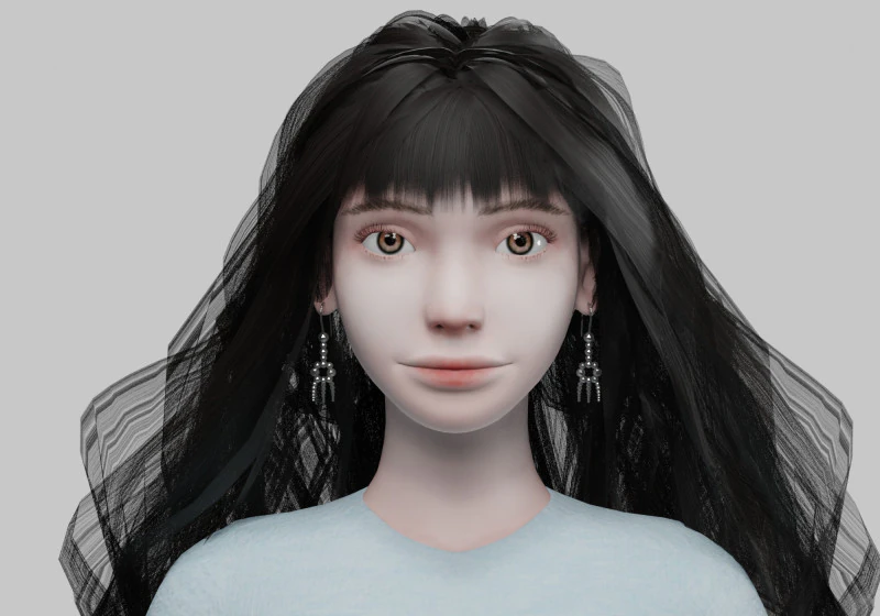Linda mulher bonita V40860 Modelo 3D .c4d .max .obj .3ds .fbx .stl .blend 