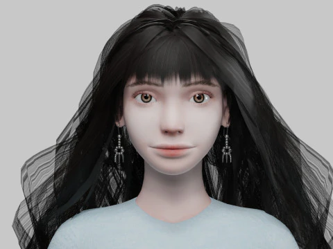 Bella bella donna V40860 Modello 3D