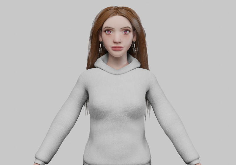 Classic pretty woman V36932 3D-Modell .c4d .max .obj .3ds .fbx .stl .blend 