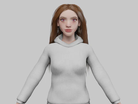Mujer bonita clásica V36932 Modelo 3D