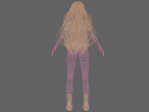 Classic young woman V43125 3D Model