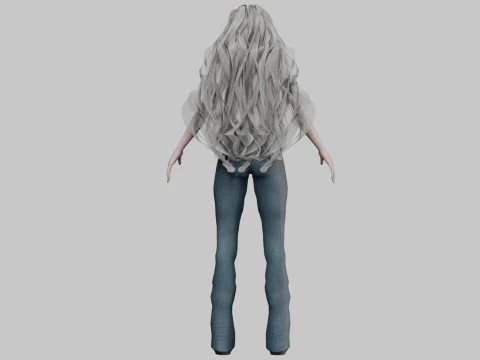 Classic young woman V43125 3D Model