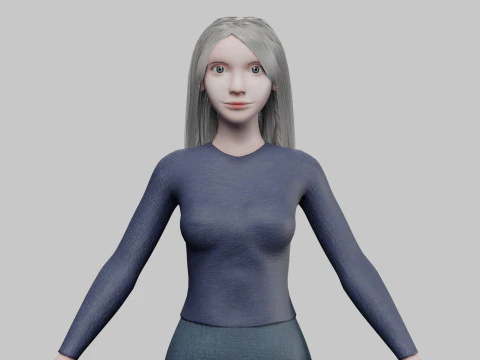 मस्त प्यारी औरत V29847 3D मॉडल