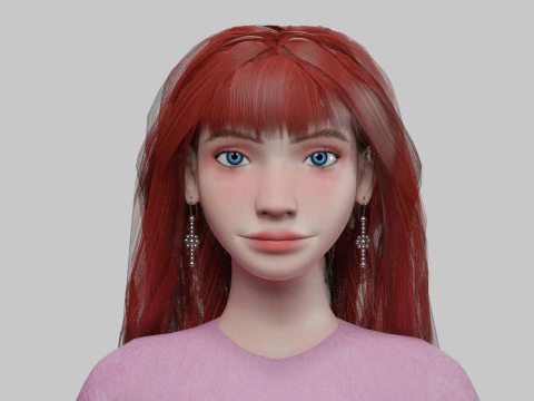 Cool pretty woman V35749 3D Model