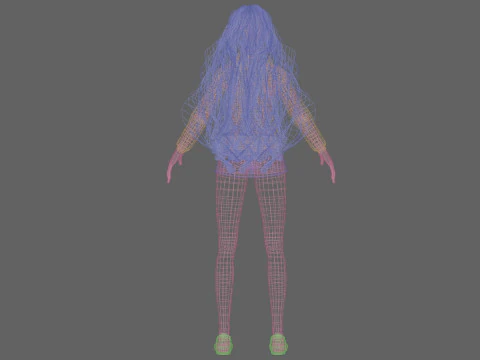 Cool sweet woman V39153 3D Model
