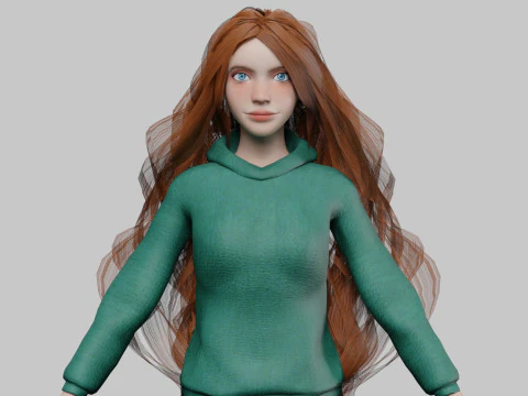 Mujer dulce y fresca V39153 Modelo 3D