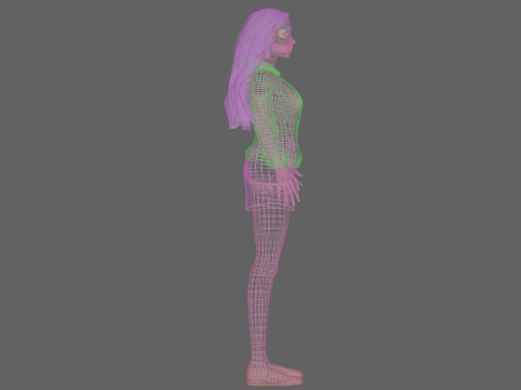 Cute pretty woman V32543 Modelo 3D