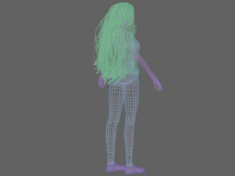 Cute sweet woman V38139 3D Model
