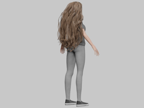 Cute sweet woman V38139 3D Model