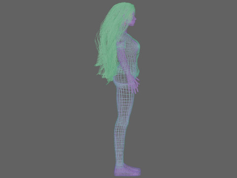 Cute sweet woman V38139 3D Model