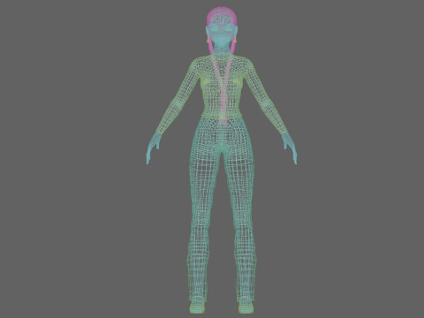 Pretty basic woman V26481 Model 3D