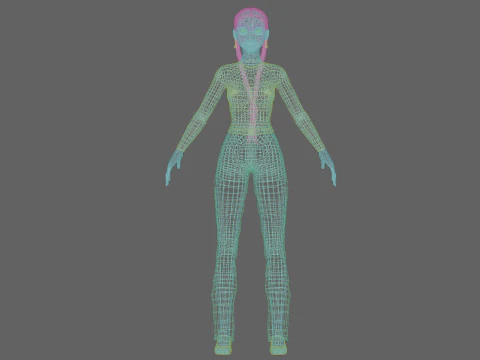 Pretty basic woman V26481 3D Model
