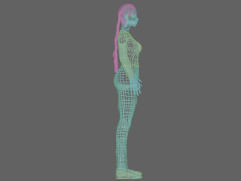 Pretty basic woman V26481 Model 3D